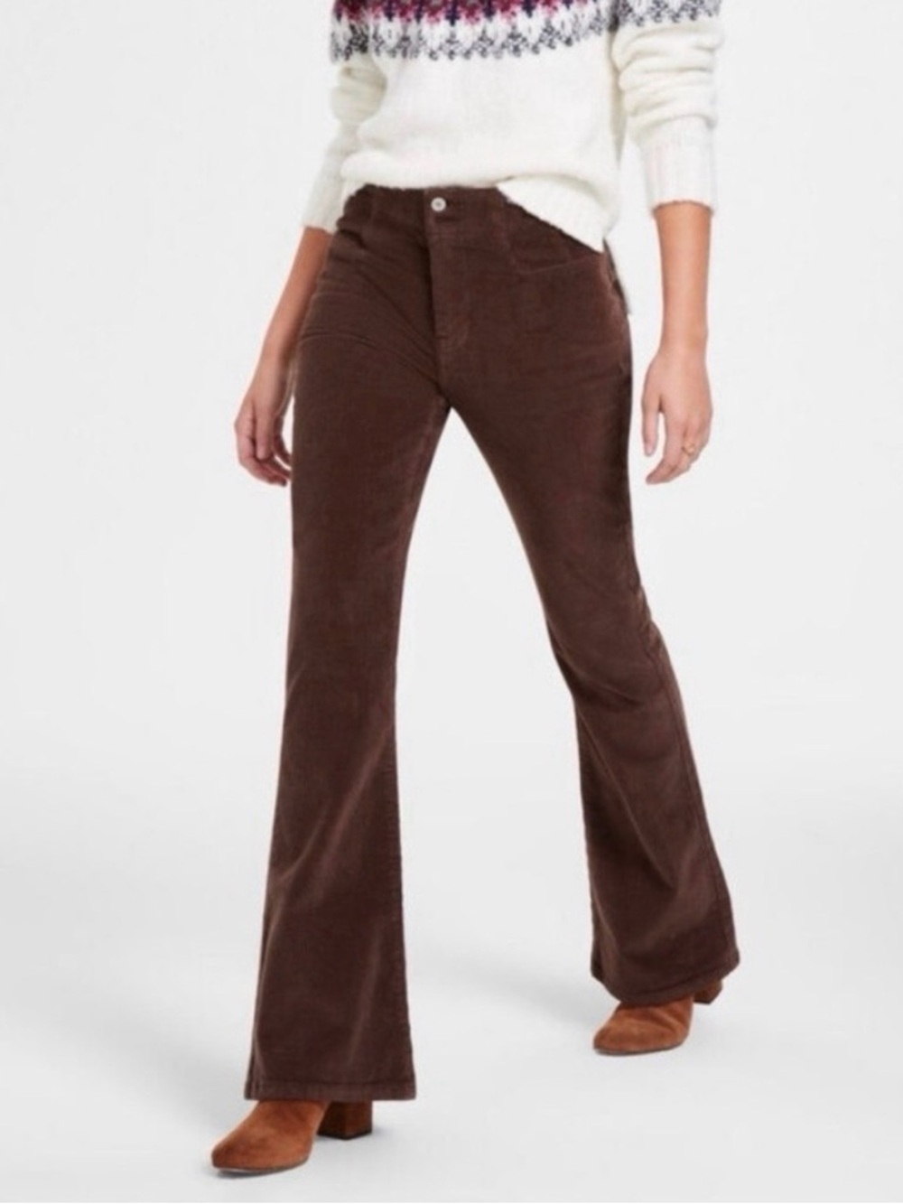 Lucky Brand Brown Corduroy Stevie Flare